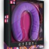 Ruse Silicone Slim Double Dong Dildo 18in - Purple