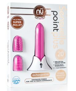 Nu Sensuelle Point Plus Rechargeable Silicone Bullet - Pink
