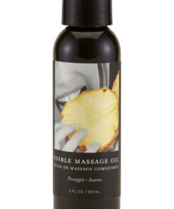 Earthly Body Hemp Seed Edible Massage Oil Pineapple 2oz