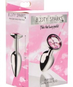 Booty Sparks Pink Gem Small Anal Plug - Pink