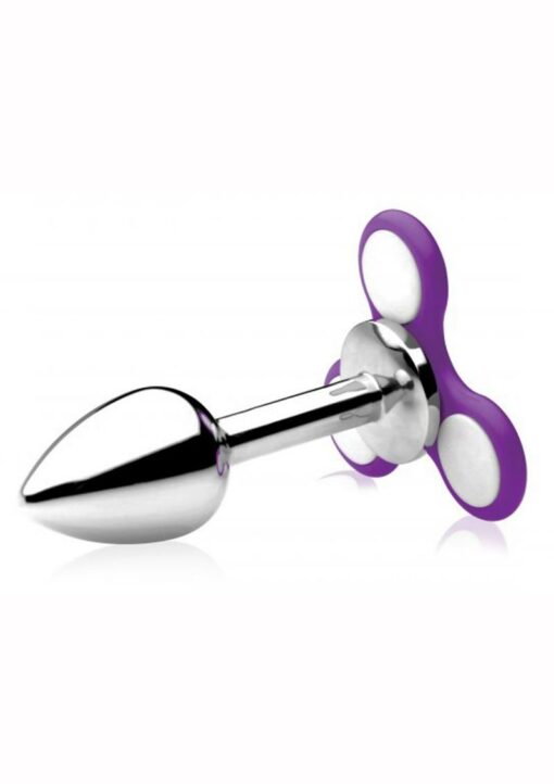 Frisky Ass-Spinner Fidget Spinner Anal Plug - Purple