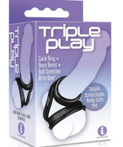 The 9`s - Triple Play Cock Ring - Black