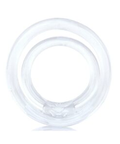RingO 2 Stretchy Cock Ring with Testicle Sling - Clear