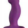 Nexus G-Play+M Rechargeable Silicone G-Spot and P-Spot Vibrator - Medium - Purple