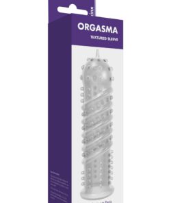 ME YOU US Orgasma Textured Penis or Vibrator Sleeve - Clear