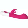 Adam and Eve Bunny Love Silicone G Rabbit Vibrator - Pink