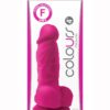 Colours Pleasure Silicone Dildo 4in - Pink