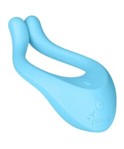 Satisfyer Endless Love Silicone Singles Or Partner Vibrator USB Rechargeable Waterproof Light Blue