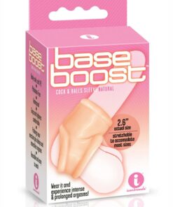 The 9`s - Base Boost Cock and Balls Sleeve - Vanilla