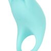 Silicone USB Rechargeable Dual Exciter Enhancer Ring Waterproof Teal