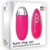 Adam and Eve Turn Me On Rechargeable Silicone Love Bullet with Remote Control - Pink