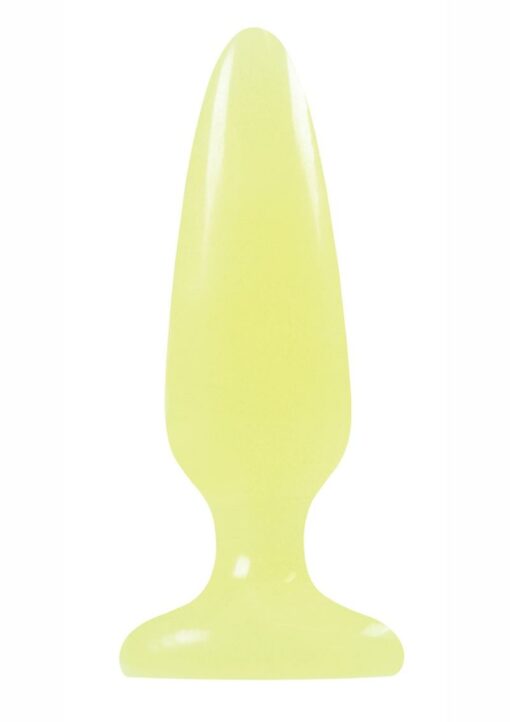 Firefly Pleasure Plug Butt Plug Glow In The Dark - Yellow