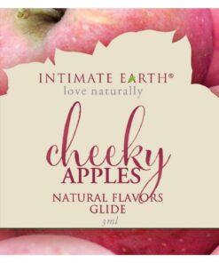 Intimate Earth Natural Flavors Glide Lubricant Cheeky Apples 3ml Foil