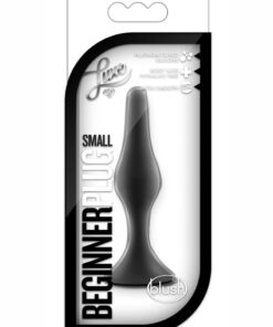 Luxe Beginner Silicone Butt Plug Small - Black