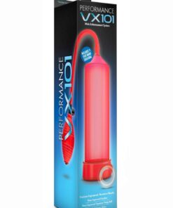 Performance VX101 Male Enhancement Penis Pump 9.5in - Red