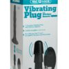 Vac-U-Lock Vibrating Plug with Wireless Remote USB Rechargeable Harness Accessory - Black