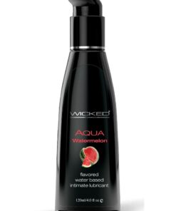 Wicked Aqua Water Based Flavored Lubricant Watermelon 4oz