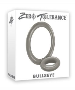 Zero Tolerance Bullseye Double Loop Cock Ring with Ball Strap - Smoke