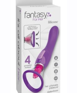 Fantasy For Her Her Ultimate Pleasure Silicone Vibrating Multi-Speed USB Rechargeable Clit Stimulator Waterproof - Purple