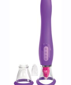 Fantasy For Her Her Ultimate Pleasure Silicone Vibrating Multi-Speed USB Rechargeable Clit Stimulator Waterproof - Purple