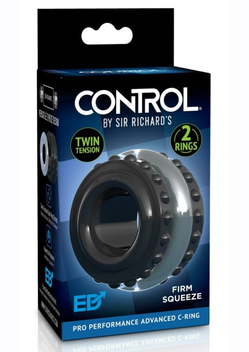 Sir Richard`s Control Pro Performance Advanced Cock Ring - Black/Grey