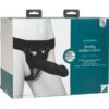 Body Extensions Be Ready Silicone Strap-On Harness with 2 Hollow Dildos 7in and 7.5in (4 piece set) - Black