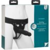 Body Extensions Be Daring Silicone Strap-On Harness with Hollow Dildo 7in (2 Piece Kit) - Black