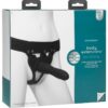Body Extensions Be Strong Silicone Strap-On Harness with Hollow Slim Dildo 7.5in (2 piece kit) - Black
