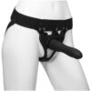 Body Extensions Be Strong Silicone Strap-On Harness with Hollow Slim Dildo 7.5in (2 piece kit) - Black