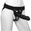 Body Extensions Be Bold Silicone Strap-On Harness with Hollow Dildo 8in (2 piece kit) - Black