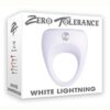 Zero Tolerance White Lightning Silicone Vibrating Cock Ring - White