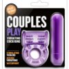 Play with Me Couples Play Vibrating Cock Ring - Purple