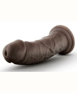 Au Naturel Dildo with Suction Cup 8in - Chocolate