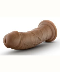 Au Naturel Dildo with Suction Cup 8in - Caramel
