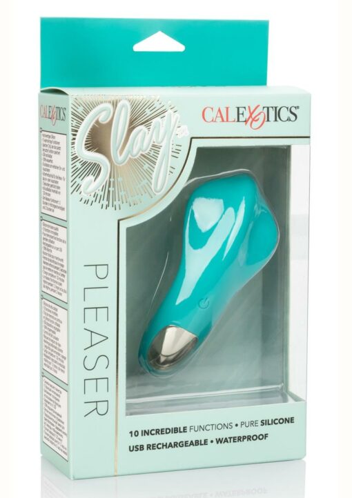 Slay Pleaser Silicone rechargeable Massager - Green