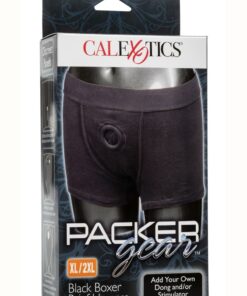 Packer Gear Boxer Brief Harness -XL/2XL - Black