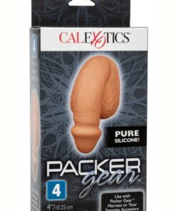 Packer Gear Silicone Packing Penis 4in - Caramel