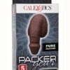 Packer Gear Silicone Packing Penis 5in - Chocolate