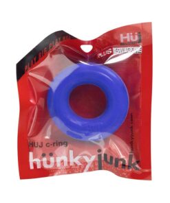 Hunkyjunk HUJ Silicone Cock Ring - Blue
