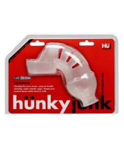 Hunkyjunk Lockdown Silicone Chastity Cage - Clear