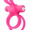 Charged Ohare XL Silicone USB Rechargeable Wearable Rabbit Vibrating Cock Ring Pink (Individual)