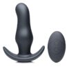 Thump-It Rechargeable Silicone Thumping Prostate Plug with Remote Control - Black
