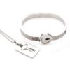 Master Series Cuffed Locking Bracelet and Key Necklace - Silver