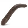 Dr. Skin Double Dildo 16in - Chocolate