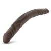 Dr. Skin Double Dildo 14in - Chocolate