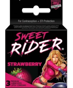 Lifestyles Sweet Rider Strawberry 3`s Condoms