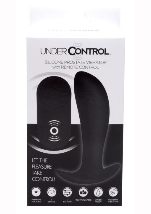 Under Control Rechargeable Silicone Prostate Vibrator with Remote Control