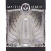Master Series PeepHole Clear Hollow Anal Plug - Clear
