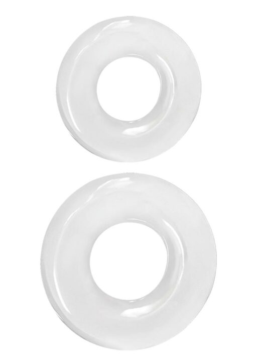 Renegade Double Stack Super Stretchable Cock Rings (Set of 2) - Clear