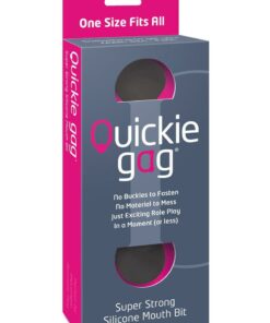 Quickie Gag Silicone Mouth Bit Black